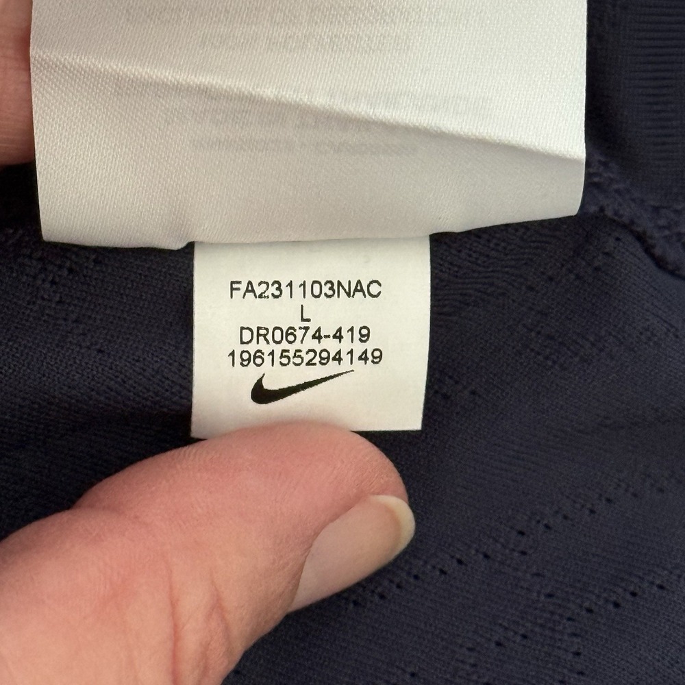 Nike Dri-FIT Vapor IV Knit Football Soccer Jersey Womens L DR0674 Navy Blue $77 - Picture 5 of 9